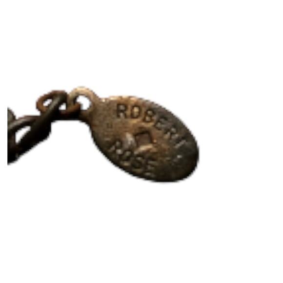 Vintage Gothic Y Necklace Black Glass Beads Double Drop Robert Rose Signed - Picture 7 of 8